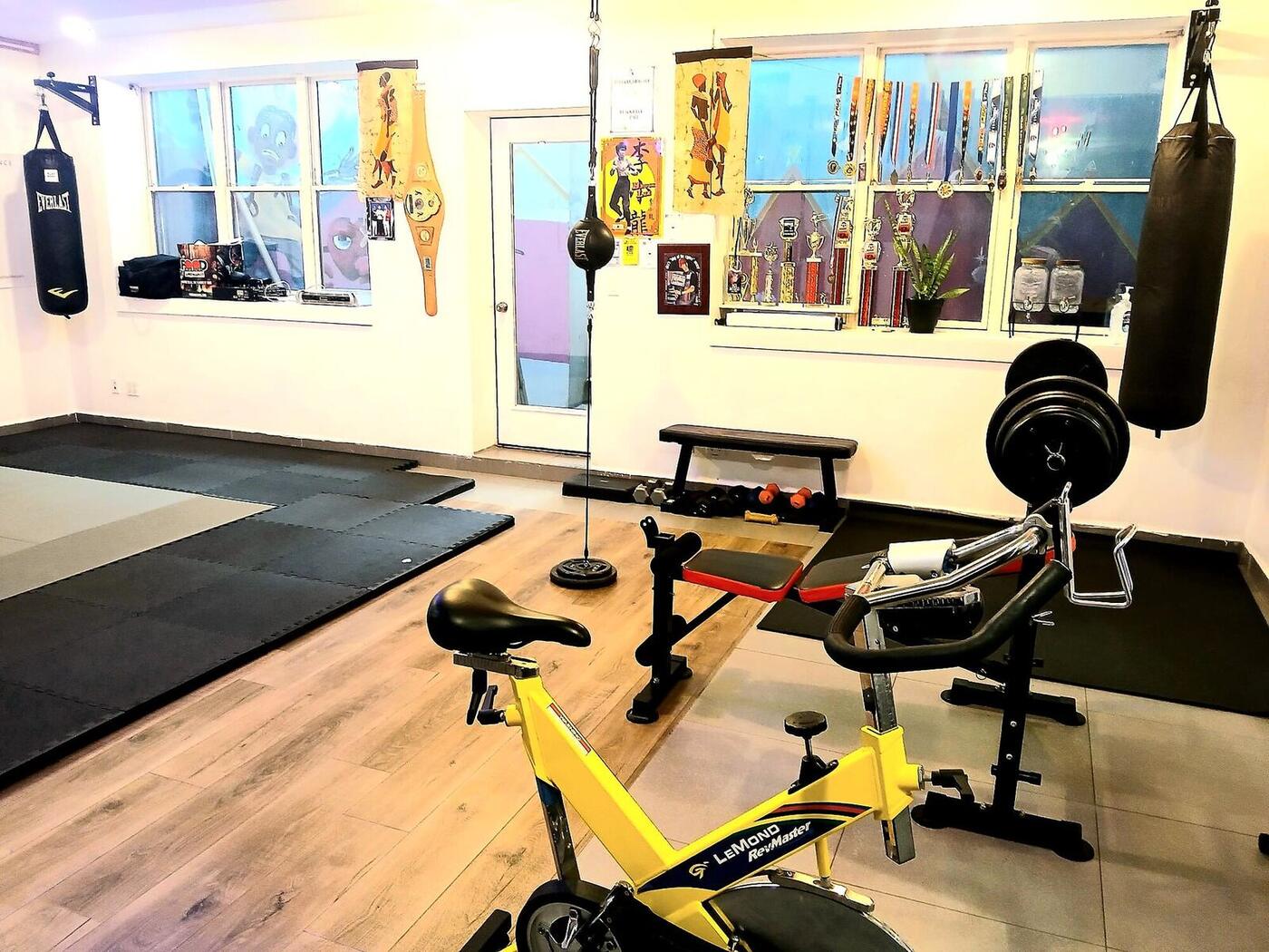 House of Beats gym and training area