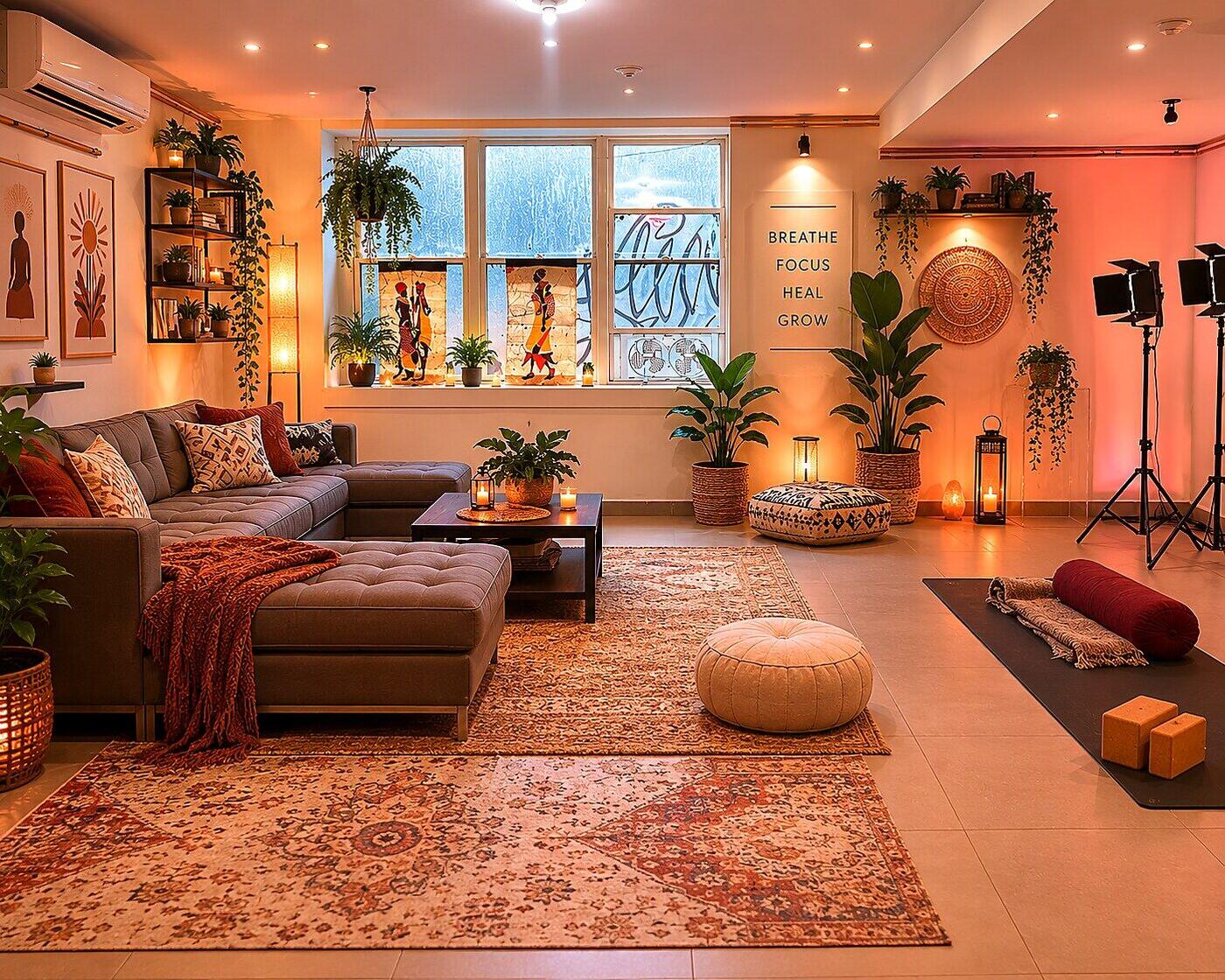 Wellness lounge space available for rent at House of Beats